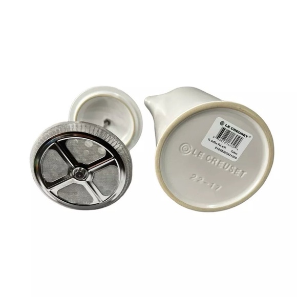 NEW IN BOX Le Creuset French Press Coffee Tea Maker in Cotton White - Picture 4 of 4